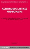 Gierz G., Hofmann K., Keimel K.  Continuous lattices and domains