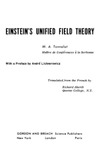 M.A. Tonnelat  Einstein's Unified Field Theory