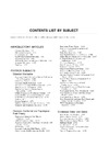 Naber F.  Encyclopedia Of Mathematical Physics. Contents list by subject. Contents