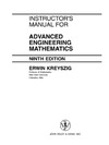 Kreyszig E.  Instructor's Manual For Advanced Engineering Mathematics 9th Edition