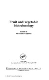 Valpuesta V.  Fruit and Vegetable Biotechnology