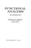 Larsen R.  Functional analysis: An introduction