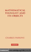 Parsons C.  Mathematical Thought and Its Objects