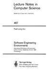 Long F.  Software Engineering Environments: International Workshop on Environments, Chinon, France, September 18-20, 1989. Proceedings