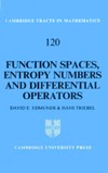 Edmunds D., Triebel H.  Function spaces, entropy numbers, differential operators