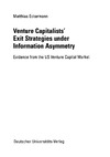 Eckermann M.  Venture Capitalists' Exit Strategies under Information Asymmetry: Evidence from the US Venture Capital Market
