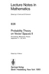 Weron A.  Probability Theory on Vector Spaces II