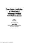 Rey L., May J.  FREEZE-DRYING-LYOPHILIZATION OF PHARMACEUTICAL AND BIOLOGICAL PRODUCTS