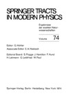 Hohler G.  Springer tracts in modern physics. Volume 74