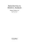 Kantorovitz S.  Introduction to modern analysis