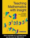 Cockburn A.  Teaching Mathematics with Insight: The Identification, Diagnosis and Remediation of Young Children's Mathematical Errors