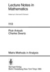 Antosik P., Swartz C.  Matrix methods in analysis