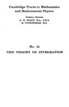 Young L.  The theory of integration, (Cambridge tracts in mathematics and mathematical physics)