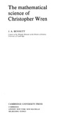 Bennett J.  The mathematical science of Christopher Wren