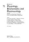 Simon E.  Reviews of Physiology, Biochemistry and Pharmacology, Volume 71