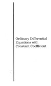 Godunov S.  Ordinary Differential Equations With Constant Coefficient