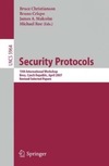 Christianson B., Crispo B., Malcolm J.  Security Protocols