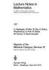 Applegate H., Barr M., Day E.  Reports of the Midwest Category Seminar IV