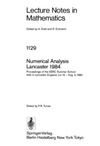 Turner P.  Numerical Analysis Lancaster 1984