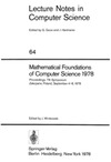 Winkowski J.  Mathematical Foundations of Computer Science 1978 7 conf