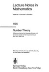 Chudnovsky D., Chudnovsky G., Cohn H.  Number Theory