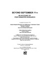 0  Beyond September 11th: An Account of Post-Disaster Research (Program on Environment and Behavior)