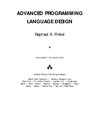 Finkel R. — Advanced programming language design