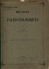 Pictet F.-J.  Melanges paleontologiques