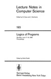 Parikh R.  Logics of Programs 1985