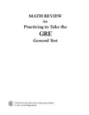 0 — Math Review for the GRE