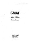 0  GMAT Premier Program, 2009