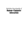 Bainbridge W.  Berkshire Encyclopedia of Human-Computer Interaction (2 Volume Set)