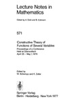 Schempp W., Zeller K.  Constructive Theory of Functions of Several Variables