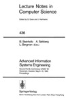 Steinholtz B., Solvberg A., Bergman L.  Advanced Information Systems Engineering: Second Nordic Conference CAiSE '90, Stockholm, Sweden, May 8-10, 1990, Proceedings: 2nd