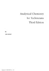 Kenkel J.  Analytical Chemistry for Technicians, Third Edition (Analytical Chemistry for Technicians)