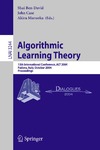 Biswas S., Lovell B.  Algorithmic Learning Theory: 15th International Conference, ALT 2004, Padova, Italy, October 2-5, 2004. Proceedings