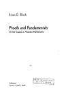 Bloch E.  Proofs and Fundamentals: A First Course in Abstract Mathematics