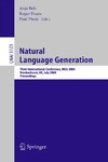 BeMiller J., Whistler R.  Natural Language Generation: Third International Conference, INLG 2004, Brockenhurst, UK, July 14-16, 2004, Proceedings