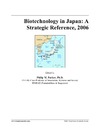 Parker P.  Biotechnology in Japan: A Strategic Reference, 2006