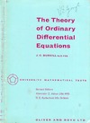 Burkill J.  Theory of Ordinary Differential Equations (Univ. Math. Texts)