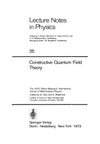 K.Hepp  Lecture Notes in Physics. 25