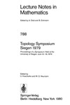 Koschorke U., Neumann W.  Topology Symposium Siegen 1979