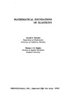Marsden J., Hughes T.  Mathematical Foundations of Elasticity
