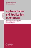 Domaratzki M., Salomaa K.  Implementation and Application of Automata