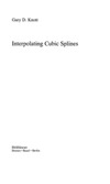 Knott G.  Interpolating cubic splines