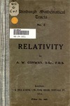 Conway A.  Relativity