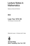 Lerman M., Schmerl J., Soare R.  Logic Year 1979-80