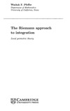 Pfeffer W.  The Riemann Approach to Integration: Local Geometric Theory
