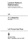 Jategaonkar A. — Left principal ideal rings