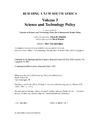van Ameringen M.  Building a New South Africa : Volume 3 (Science and Technology Policy)